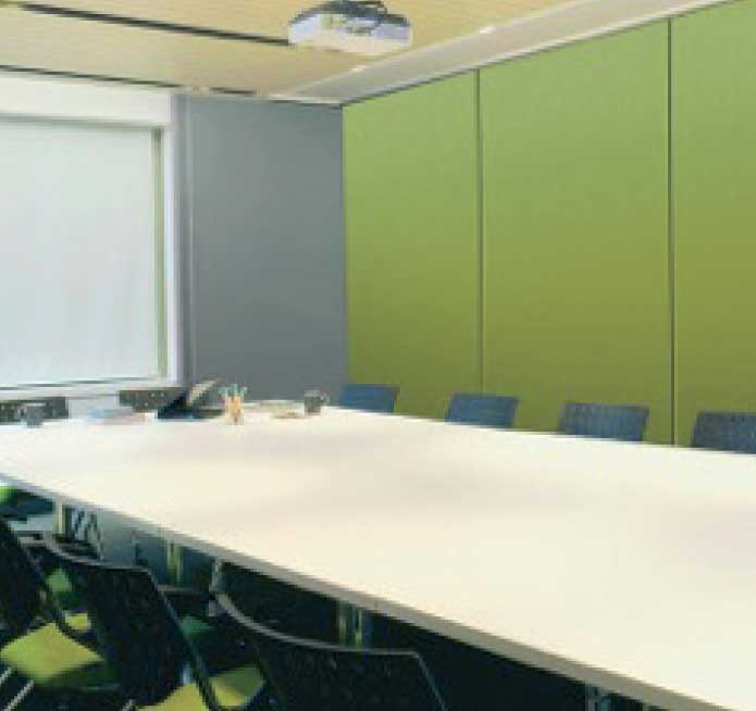 Sound absorbing accoustic panels